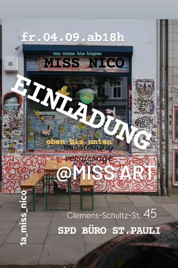 Kreativnacht St. Pauli 2026 – Miss Nico im SPD-Büro Arne Platzbecker